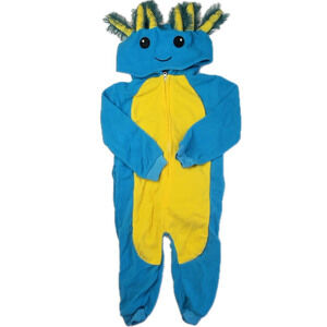 Unknown Brand Unisex Yellow | Blue 1-piece footed Pajamas size: 5T